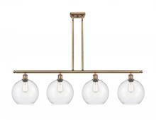 Innovations Lighting 516-4I-BB-G124-10 - Athens - 4 Light - 48 inch - Brushed Brass - Stem Hung - Island Light