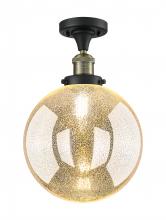 Innovations Lighting 517-1CH-BAB-G208-10 - Beacon - 1 Light - 10 inch - Black Antique Brass - Semi-Flush Mount