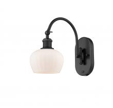 Innovations Lighting 518-1W-BK-G91 - Fenton - 1 Light - 7 inch - Matte Black - Adjustable Swing Arm
