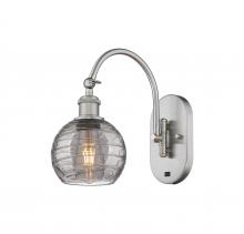 Innovations Lighting 518-1W-SN-G1213-6SM - Athens Deco Swirl - 1 Light - 6 inch - Brushed Satin Nickel - Adjustable Swing Arm