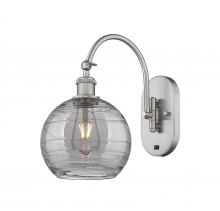 Innovations Lighting 518-1W-SN-G1213-8SM - Athens Deco Swirl - 1 Light - 8 inch - Brushed Satin Nickel - Adjustable Swing Arm