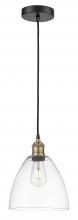 Innovations Lighting 616-1P-BAB-GBD-92-LED - Bristol - 1 Light - 9 inch - Black Antique Brass - Cord hung - Mini Pendant