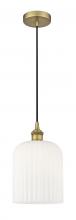 Innovations Lighting 616-1P-BB-G559-8GWH - Bridal Veil - 1 Light - 5 inch - Brushed Brass - Cord hung - Mini Pendant