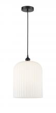 Innovations Lighting 616-1P-BK-G559-12GWH - Bridal Veil - 1 Light - 5 inch - Matte Black - Cord hung - Mini Pendant