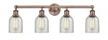 Innovations Lighting 616-4W-AC-G259 - Caledonia - 4 Light - 32 inch - Antique Copper - Bath Vanity Light