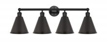 Innovations Lighting 616-4W-BK-MBC-8-BK - Berkshire - 4 Light - 35 inch - Matte Black - Bath Vanity Light