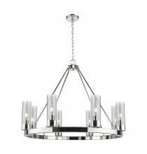 Innovations Lighting 617-8CR-PN-G617-8SM - Boreas - 6 Light - 36 inch - Polished Nickel - Chandelier