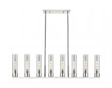 Innovations Lighting 617-8I-PN-G617-11SM - Boreas - 6 Light - 48 inch - Polished Nickel - Linear Pendant