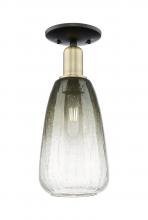 Innovations Lighting 716-1C-BAB-G480-6SL - Brookhaven Almond - 1 Light - 6 inch - Black Antique Brass - Semi-Flush Mount