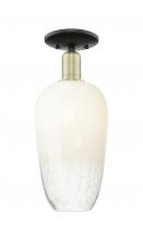 Innovations Lighting 716-1C-BAB-G484-7OP - Brookhaven Flute - 1 Light - 6 inch - Black Antique Brass - Semi-Flush Mount