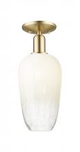 Innovations Lighting 716-1C-CB-G484-7OP - Brookhaven Flute - 1 Light - 6 inch - Champagne Bronze - Semi-Flush Mount