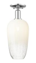 Innovations Lighting 716-1C-PC-G484-7OP - Brookhaven Flute - 1 Light - 6 inch - Polished Chrome - Semi-Flush Mount