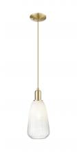 Innovations Lighting 716-1P-CB-G480-6OP - Brookhaven Almond - 1 Light - 6 inch - Champagne Bronze - Cord hung - Mini Pendant