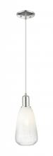 Innovations Lighting 716-1P-PN-G480-6OP - Brookhaven Almond - 1 Light - 6 inch - Polished Nickel - Cord hung - Mini Pendant