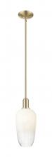 Innovations Lighting 716-1S-CB-G484-7OP - Brookhaven Flute - 1 Light - 6 inch - Champagne Bronze - Mini Pendant