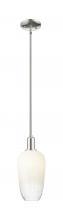 Innovations Lighting 716-1S-PN-G484-7OP - Brookhaven Flute - 1 Light - 6 inch - Polished Nickel - Mini Pendant