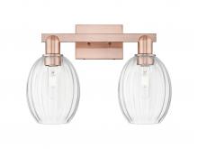Innovations Lighting 716-2W-AC-G459-6CL - Preston - 2 Light - 16 inch - Antique Copper - Bath Vanity Light