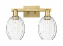 Innovations Lighting 716-2W-BB-G459-6CL - Preston - 2 Light - 16 inch - Brushed Brass - Bath Vanity Light