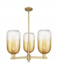 Innovations Lighting 716-3CR-BB-G482-7AM - Brookhaven Cloche - 3 Light - 18 inch - Brushed Brass - Flush Mount