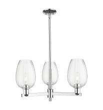 Innovations Lighting 716-3CR-PC-G457-6CL - Preston - 3 Light - 18 inch - Polished Chrome - Flush Mount