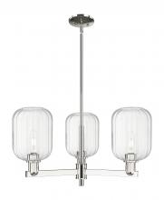 Innovations Lighting 716-3CR-PN-G460-7CL - Preston - 3 Light - 18 inch - Polished Nickel - Flush Mount
