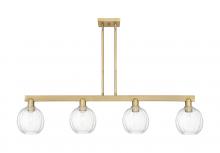 Innovations Lighting 716-4I-BB-G458-7CL - Preston - 4 Light - 48 inch - Brushed Brass - Cord hung - Island Light