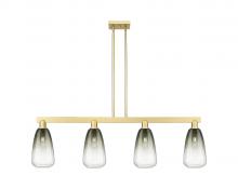 Innovations Lighting 716-4I-SG-G480-6SL - Brookhaven Almond - 4 Light - 48 inch - Satin Gold - Cord hung - Island Light