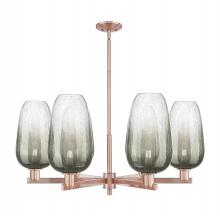 Innovations Lighting 716-6CR-AC-G484-7SL - Brookhaven Flute - 6 Light - 24 inch - Antique Copper - Chandelier
