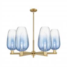Innovations Lighting 716-6CR-BB-G484-7SB - Brookhaven Flute - 6 Light - 24 inch - Brushed Brass - Chandelier