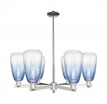 Innovations Lighting 716-6CR-PN-G480-6SB - Brookhaven Almond - 6 Light - 24 inch - Polished Nickel - Chandelier