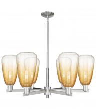 Innovations Lighting 716-6CR-SN-G480-6AM - Brookhaven Almond - 6 Light - 24 inch - Satin Nickel - Chandelier