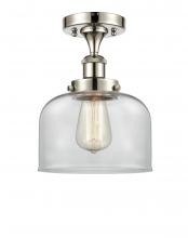 Innovations Lighting 916-1C-PN-G72 - Bell - 1 Light - 8 inch - Polished Nickel - Semi-Flush Mount