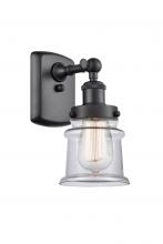 Innovations Lighting 916-1W-BK-G182S - Canton - 1 Light - 6 inch - Matte Black - Sconce