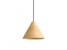 Golden 3988-13 LWA - Conique 1-Light Pendant in Light Walnut