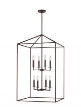 Generation Lighting 5315008EN-710 - Perryton transitional 8-light LED indoor dimmable extra large ceiling pendant hanging chandelier lig