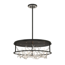 Eurofase 38097-027 - AERIE,7LT,LED,RND,CHA,BLK/SIL