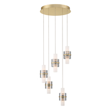 Eurofase 45594-014 - ROLA, 5LT LED CHANDELIER GOLD