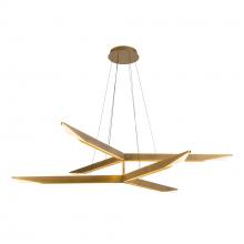 Kuzco Lighting Inc CH64242-VB-UNV-010 - Tachi 42-in Vintage Brass LED Chandelier