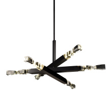 ZEEV Lighting CD11352-LED-6-3x3-SBB - Mamadim 60" Crystal Chandelier