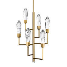 ZEEV Lighting CD11425-LED-7-AGB - Angelus 18" Crystal Tiered Chandelier