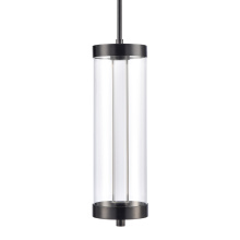 ZEEV Lighting EP11119-LED-24R-MBK - Claro 24" Round Glass Pendant