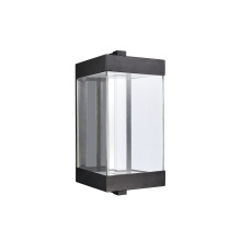 ZEEV Lighting EW11101-LED-12S-MBK - Claro 12" Square Glass Wall Sconce