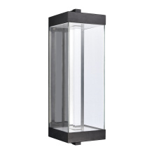 ZEEV Lighting EW11102-LED-24S-MBK - Claro 24" Square Glass Wall Sconce