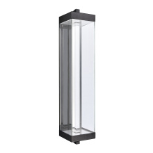 ZEEV Lighting EW11103-LED-35S-MBK - Claro 35" Square Glass Wall Sconce