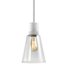 ZEEV Lighting P11706-E26-MW-G16 - Zigrina Glass Bell E26 Pendant with Knurled Ring Matte White