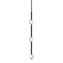 ZEEV Lighting PV10809-LED-3-BX-LB - Diamante 28" Vertical Crystal Pendant