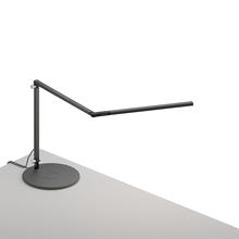 Koncept Inc AR3100-WD-MBK-QCB - Z-Bar mini Desk Lamp with wireless charging Qi Base (Warm Light; Metallic Black)
