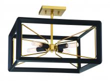Minka Metropolitan N7853-707 - SABLE POINT - 4 LIGHT SEMI FLUSH