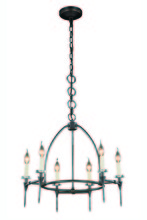 Elegant 1499D24BZ - Celtic Collection Chandelier D:24 H:23 Lt:6 Bronze Finish