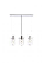 Elegant 5202D24C - Hana Pendant Lamp L24 x W6.38 x H10.4  L3*5W Chrome